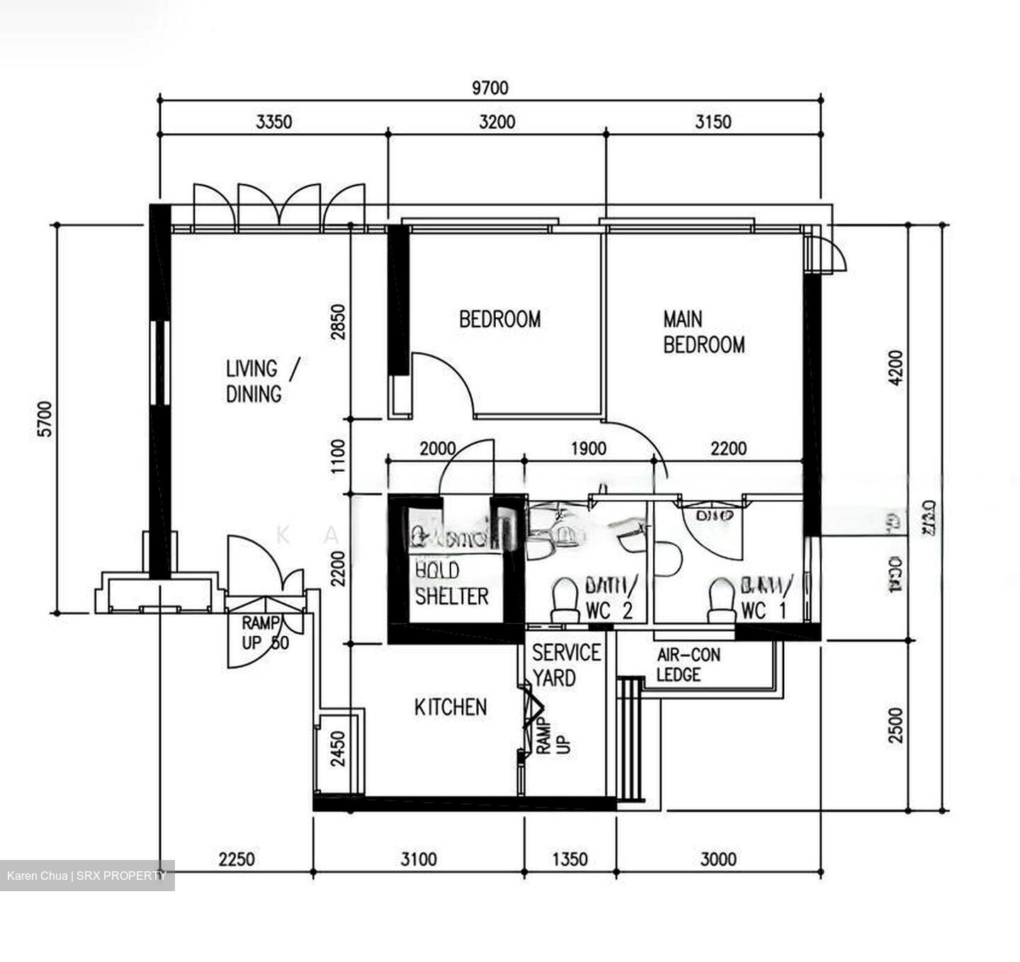 Blk 80C Telok Blangah Towers (Bukit Merah), HDB 3 Rooms #503112301